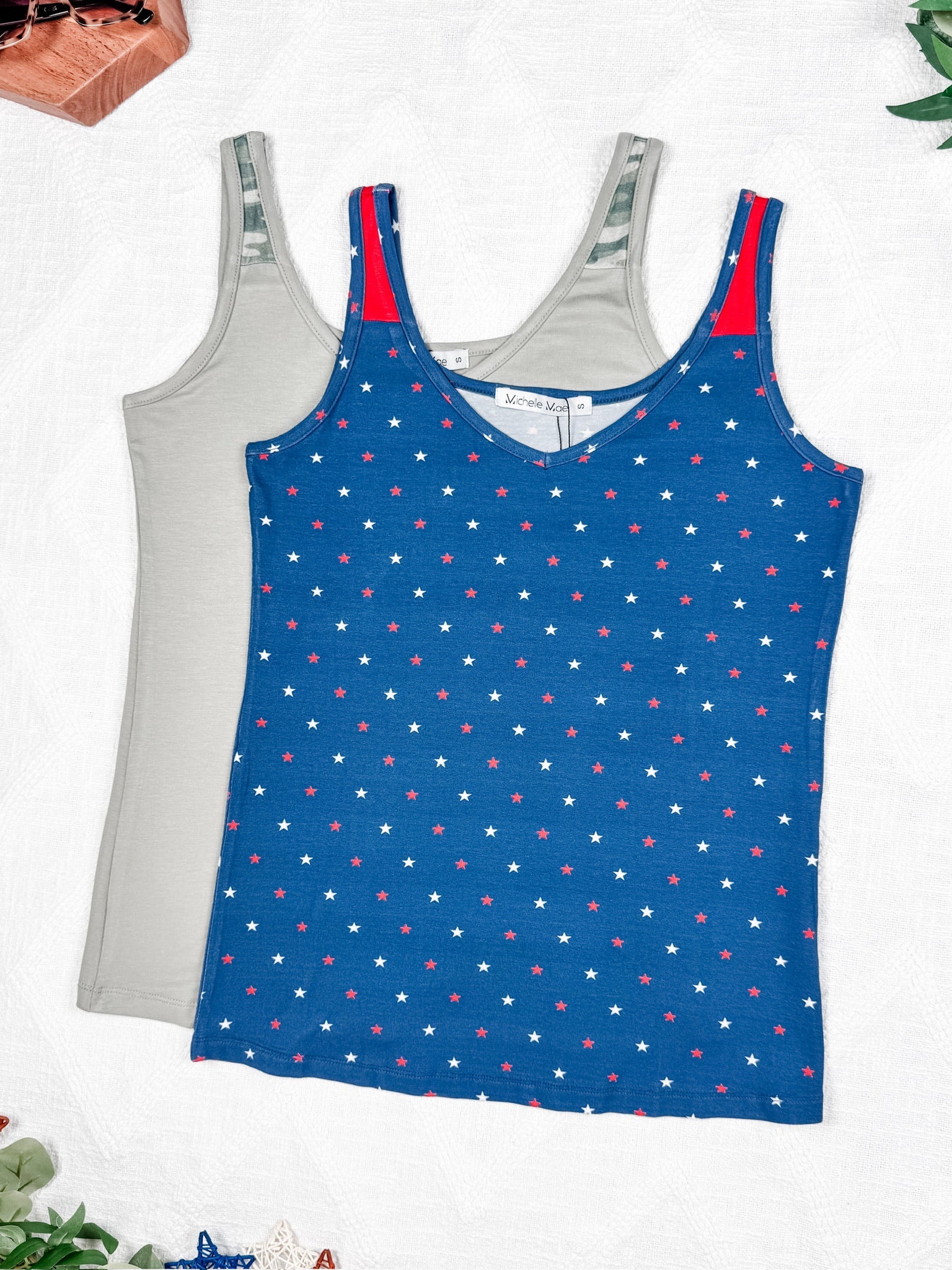 Poppy Tank - Olive and Camo